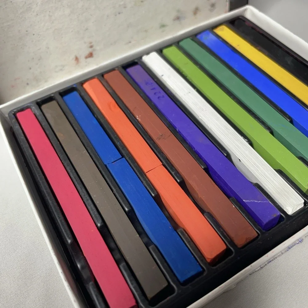 Prismacolor Nupastel Sanford Firm Artist Pastel Color Sticks Set 12 Made In USA